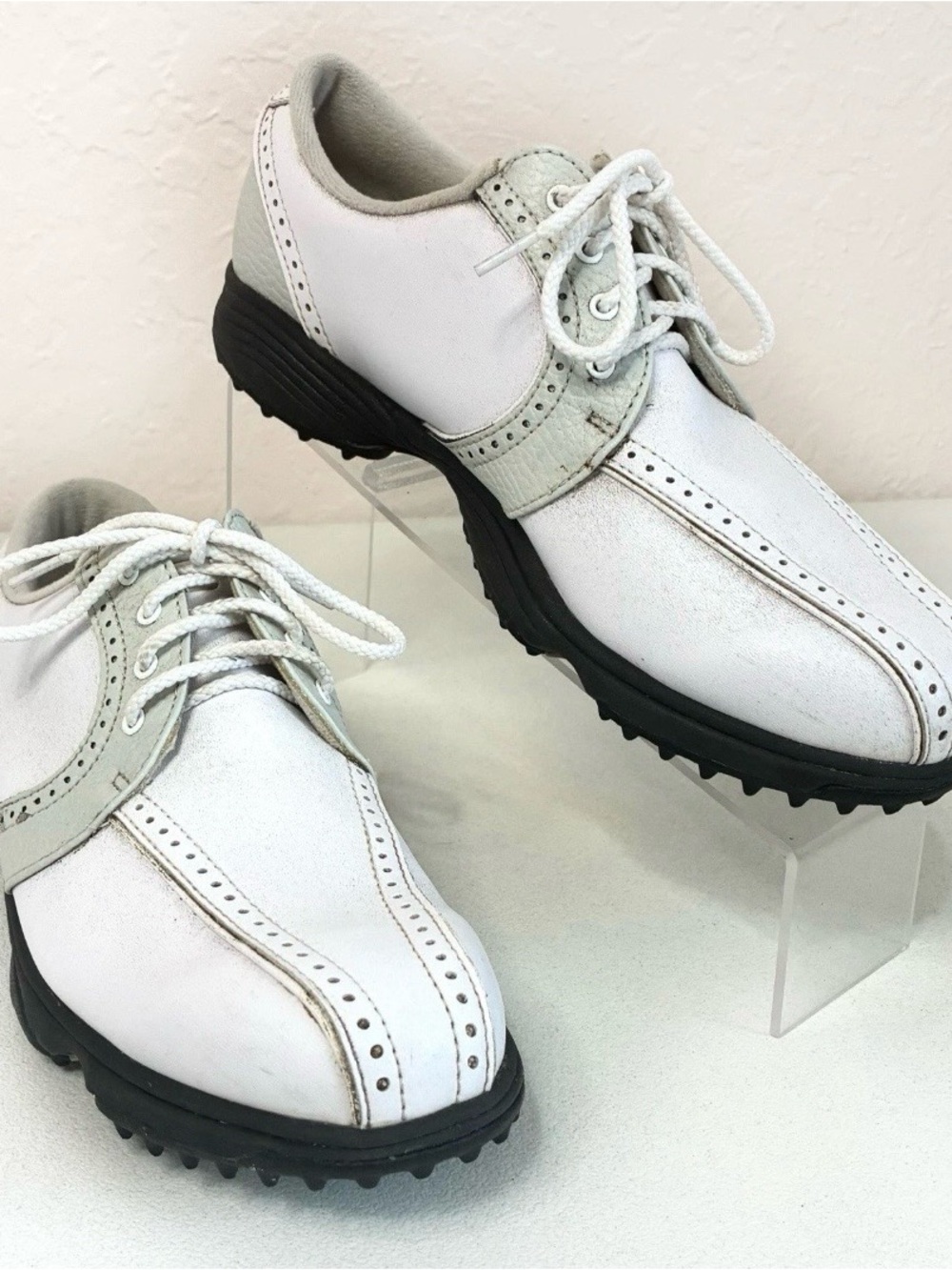 FootJoy GreenJoys Golf Shoes White Flex Zone Soft Spike 48357 Womens 8M